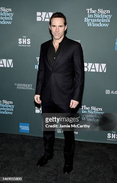 Alessandro Nivola attends "The Sign In Sidney Brustein's Window" Opening Night at BAM Harvey Theater on February 23, 2023 in New York City.