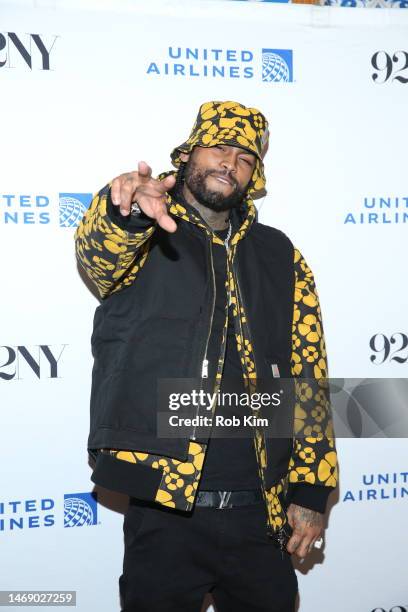 Dave East attends the screening of "Wu-Tang: An American Saga" at 92NY on February 23, 2023 in New York City.