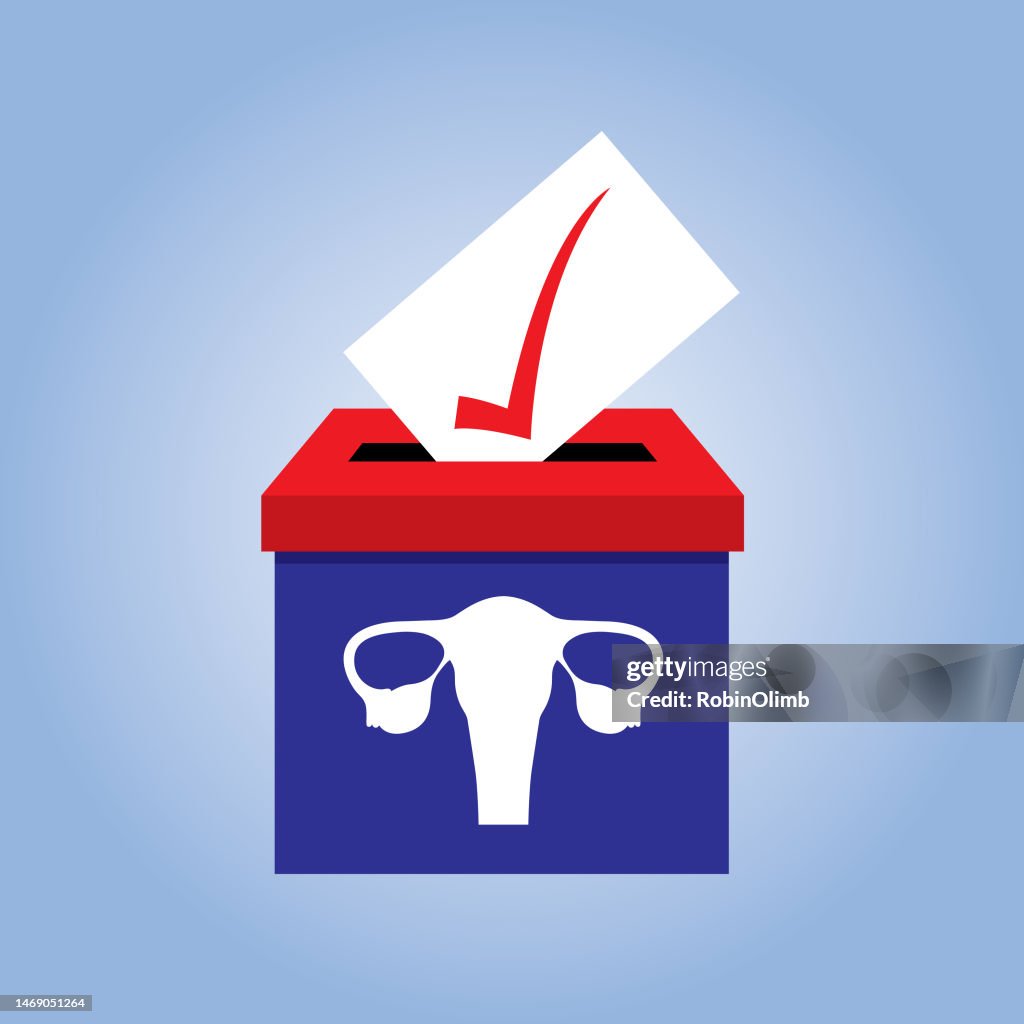 Uterus Ballot Box Icon