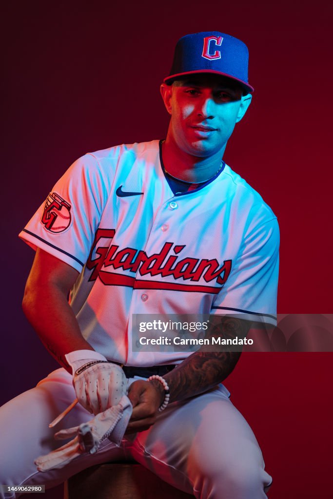 Braya Rocchio Brayan Rocchio of the Cleveland Guardians poses for a photo during ...