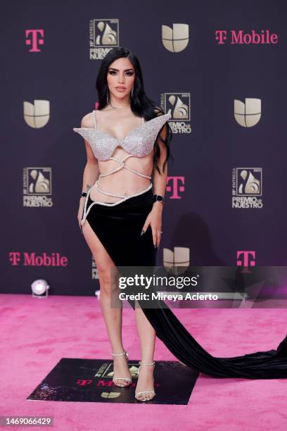 Kimberly Loaiza attends the 35th Premio Lo Nuestro at Miami-Dade Arena on February 23, 2023 in Miami, Florida.