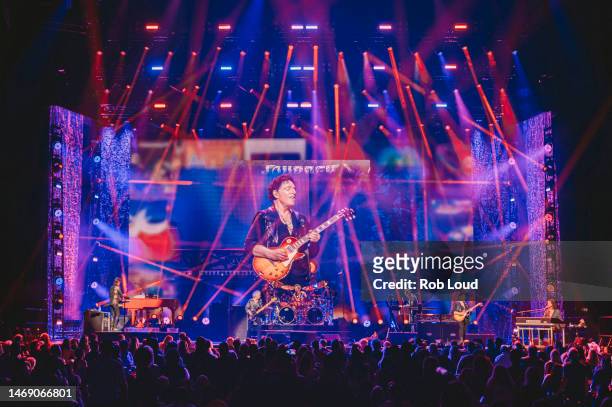 Journey performs during Journey's 50th Anniversary Tour at Moody Center on February 22, 2023 in Austin, Texas.
