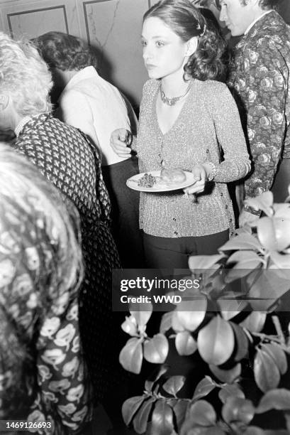 Guests attend Charlotte Aillaud's party for Yves Saint Laurent.