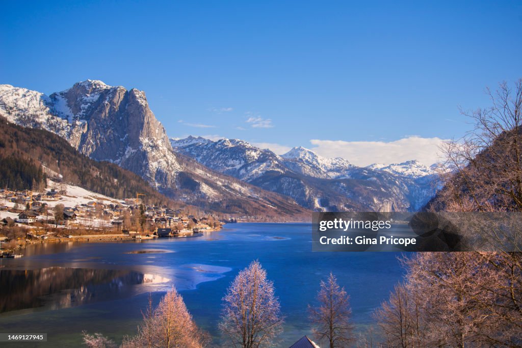 Iced lake Grundlsee