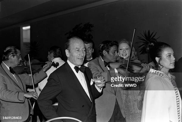 Bruno Pagliai attends a party for the movie 'Interval' in Mexico City on the weekend of March 3-4, 1973.