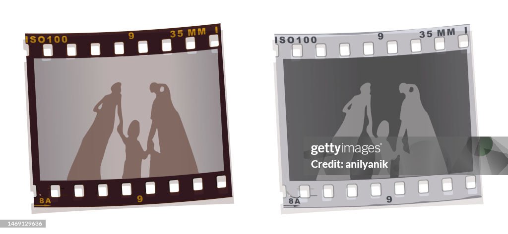 Negative film and slide