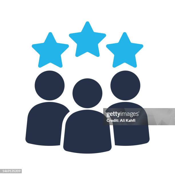 group of people or group of users icon. crowd solid icon. vector illustration. for website design, logo, app, template, ui, etc. - three people stock illustrations