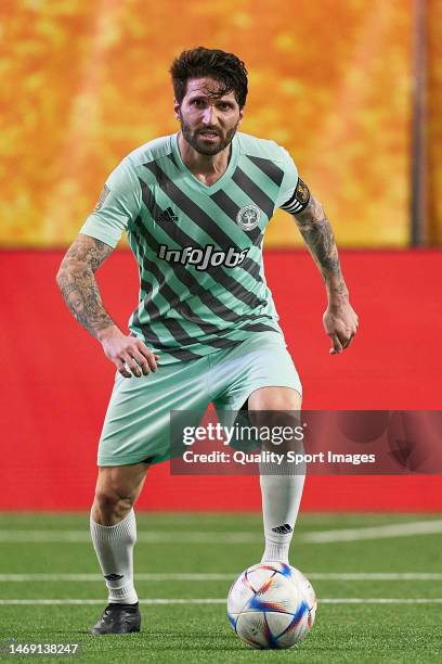 Carles Planas of Los Troncos FC in action during round seven of the Kings League Infojobs match between Los Troncos FC and Saiyans FC at Cupra Arena...