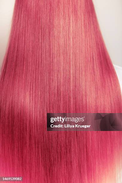 beautiful healthy long hair. - haarkleur stockfoto's en -beelden