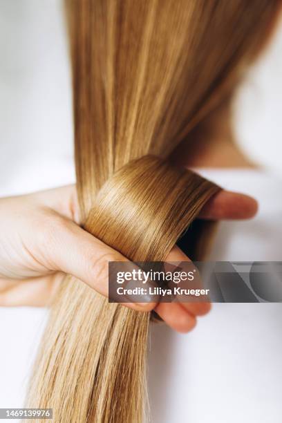 beautiful healthy long hair. - hair stock pictures, royalty-free photos & images