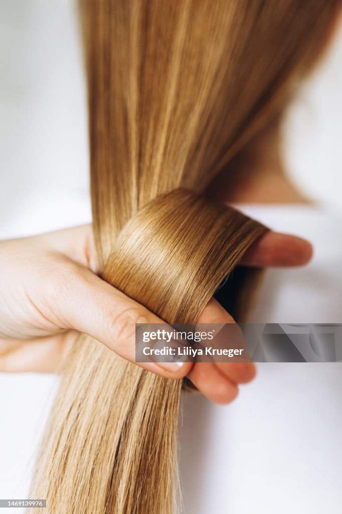 Beautiful healthy long hair.