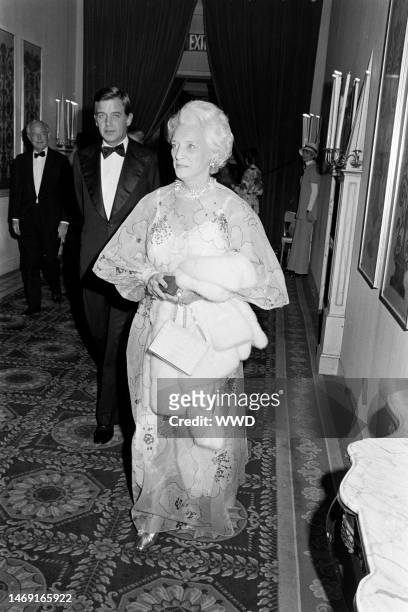 Dorothy Hammerstein attends a Bobby Short benefit concert at the Plaza Hotel in New York City on May 7, 1973.