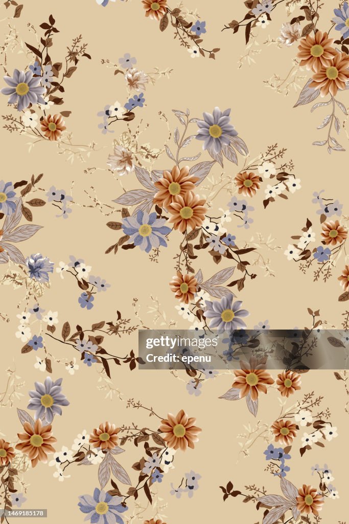 Seamless Pattern. Textile in Country Style. Design for Fabric