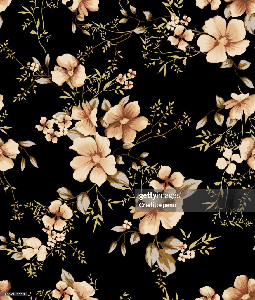 Seamless Pattern. Textile in Country Style. Design for Fabric