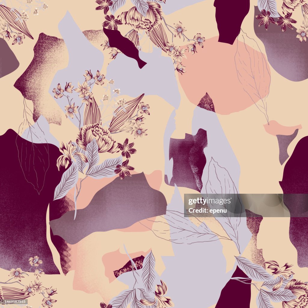 Seamless Pattern. Textile in Country Style. Design for Fabric