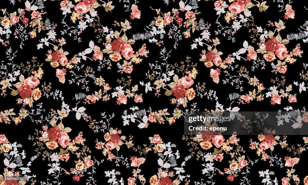 Seamless Pattern. Textile in Country Style. Design for Fabric