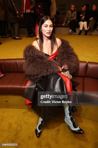 Giorgia Tordini is seen at the Gucci show during Milan Fashion Week Fall/Winter 2023/24 on February 24, 2023 in Milan, Italy.