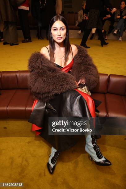 Giorgia Tordini is seen at the Gucci show during Milan Fashion Week Fall/Winter 2023/24 on February 24, 2023 in Milan, Italy.