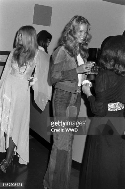 Britt Ekland attends the opening of the Roxy Theatre in Hollywood, California, on September 19, 1973.