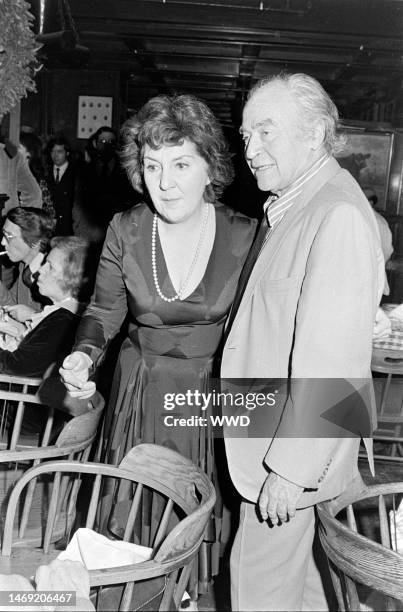 Maureen Stapleton attends a farewell party for outgoing New York City Mayor John Lindsay at Gallagher's in Manhattan on December 26, 1973.