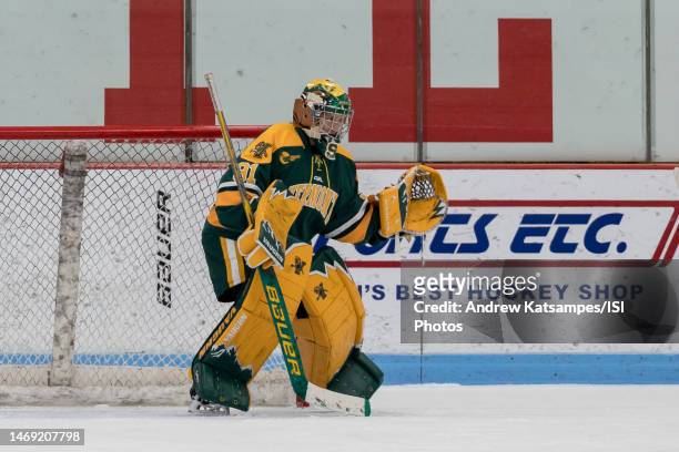 Jessie McPherson of University of Vermont during a game between University of Vermont and Boston University at Walter Brown Arena on January 28, 2023...