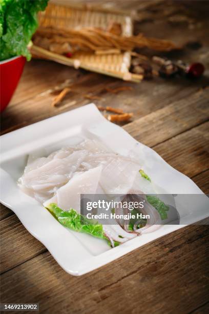 chinese sichuan hotpot dish - spicy fish szechuan stock-fotos und bilder