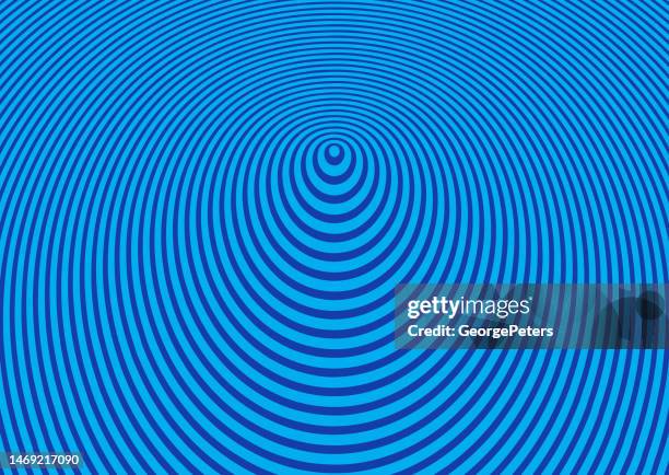 blue background concentric circles - epicenter stock illustrations
