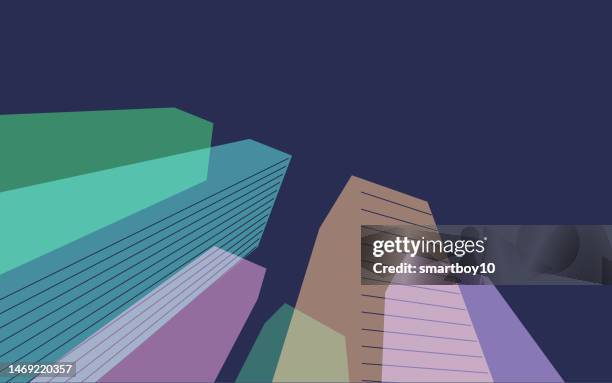abstract cityscape - penthouse view stock illustrations