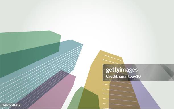 abstract cityscape - commercial real estate agent stock illustrations