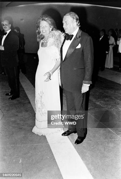 Cristina Ford and Henry Ford II attend the opening of the Sporting Club Casino in Monte Carlo, Monaco, on June 22, 1974.