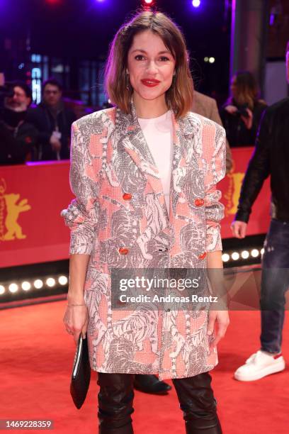 Anna Julia Antonucci attends the "Bis ans Ende der Nacht" premiere during the 73rd Berlinale International Film Festival Berlin at Berlinale Palast...