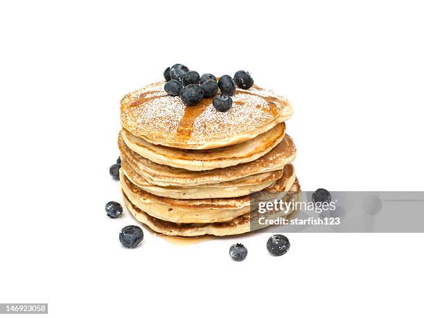 pancakes - powdered sugar stock pictures, royalty-free photos & images