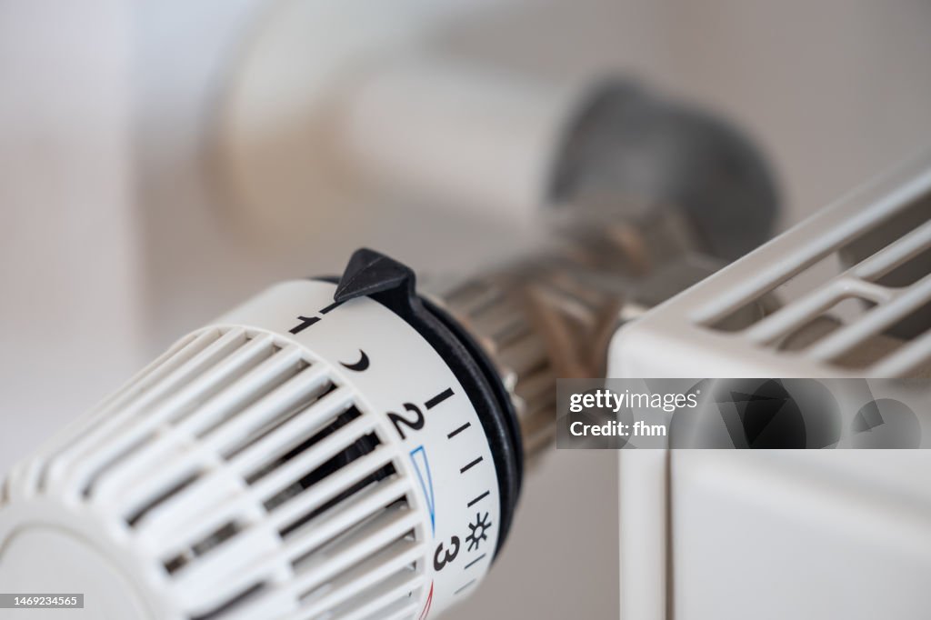 Thermostat on a heater