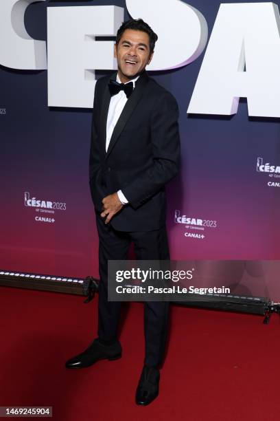 Jamel Debbouze arrives at the 48th Cesar Film Awards at L'Olympia on February 24, 2023 in Paris, France.