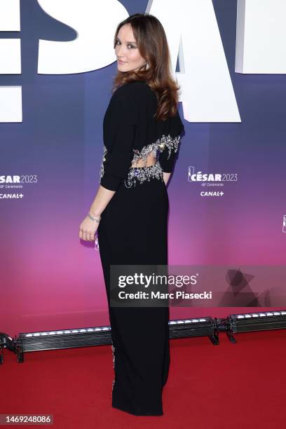 Anaïs Demoustier arrives at the 48th Cesar Film Awards at L'Olympia on February 24, 2023 in Paris, France.