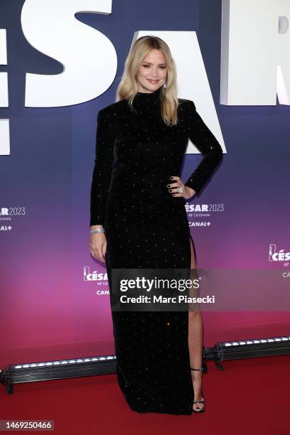 Virginie Efira arrives at the 48th Cesar Film Awards at L'Olympia on February 24, 2023 in Paris, France.