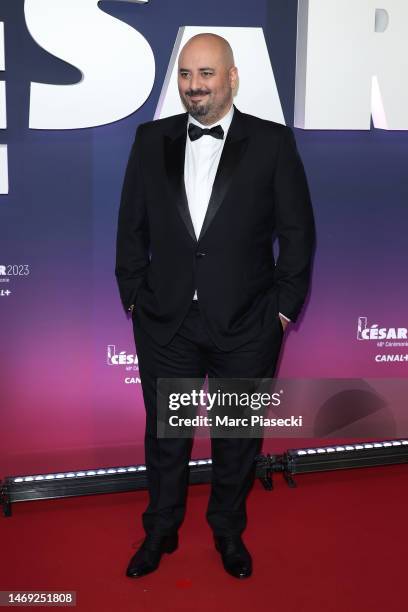 Jérôme Commandeurarrives at the 48th Cesar Film Awards at L'Olympia on February 24, 2023 in Paris, France.