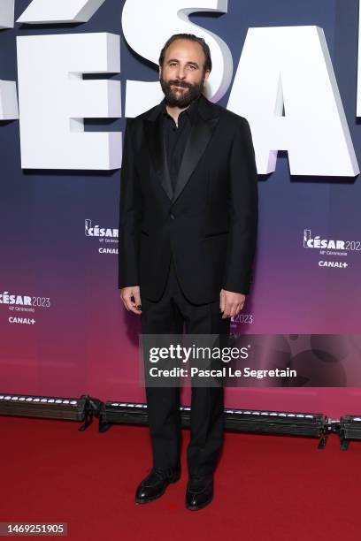 Vincent Macaigne arrives at the 48th Cesar Film Awards at L'Olympia on February 24, 2023 in Paris, France.