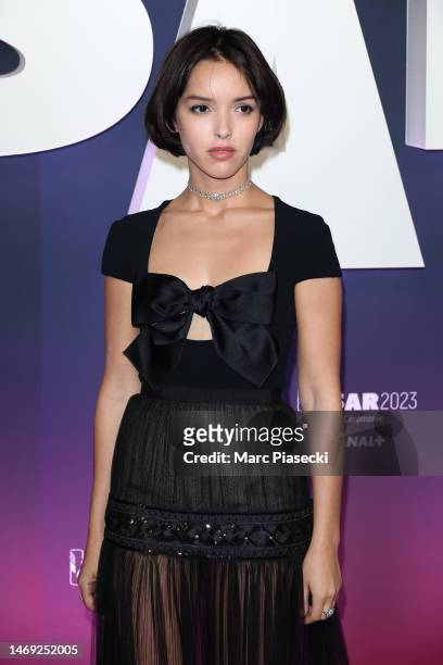 Lyna Khoudri arrives at the 48th Cesar Film Awards at L'Olympia on February 24, 2023 in Paris, France.