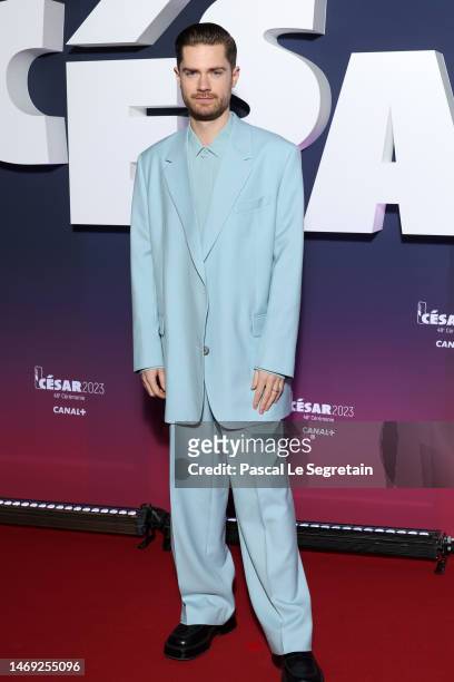 Lukas Dhont arrives at the 48th Cesar Film Awards at L'Olympia on February 24, 2023 in Paris, France.