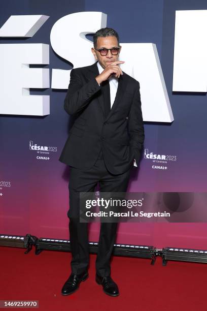 Roschdy Zem arrives at the 48th Cesar Film Awards at L'Olympia on February 24, 2023 in Paris, France.