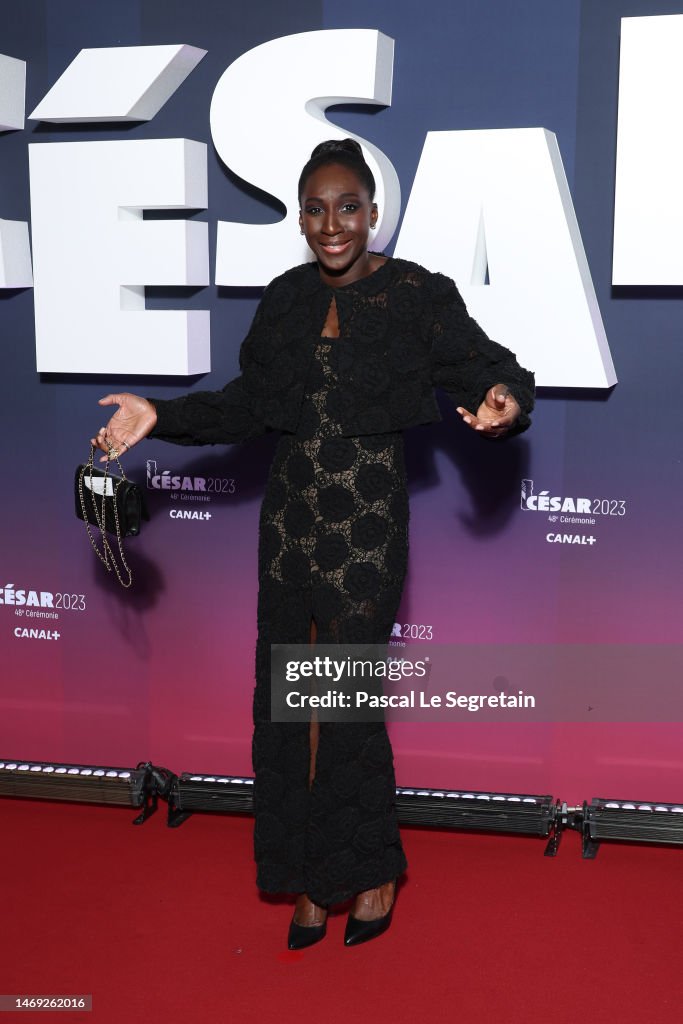 Eye Haidara arrives at the 48th Cesar Film Awards at L'Olympia on