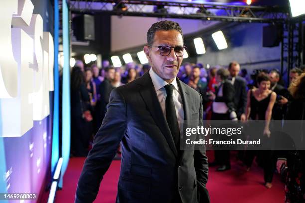 Roschdy Zem arrives to the 48th Cesar Film Awards at L'Olympia on February 24, 2023 in Paris, France.