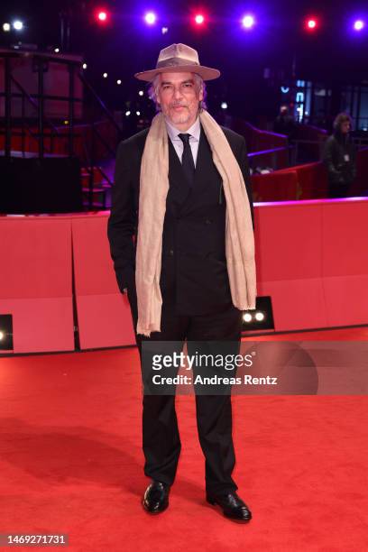 Andrea Di Stefano attends the "L'ultima notte di Amore" premiere during the 73rd Berlinale International Film Festival Berlin at Berlinale Palast on...