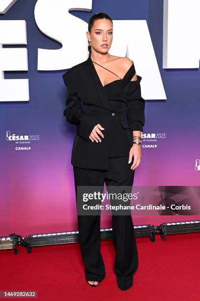 Adèle Exarchopoulos arrives at 48th Cesar Film Awards at L'Olympia on February 24, 2023 in Paris, France.