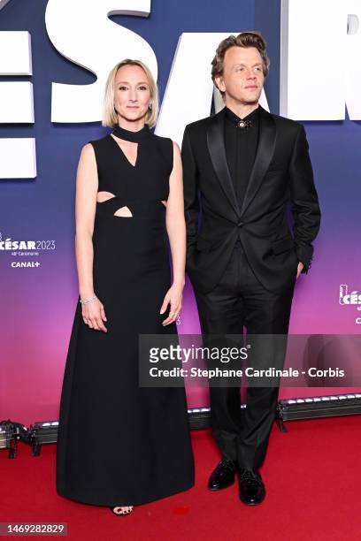 Audrey Lamy and Alex Lutz arrives at 48th Cesar Film Awards at L'Olympia on February 24, 2023 in Paris, France.