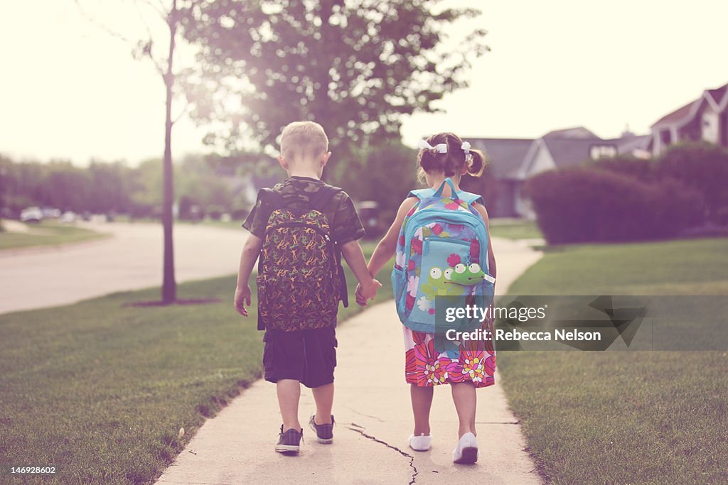 Walking to school