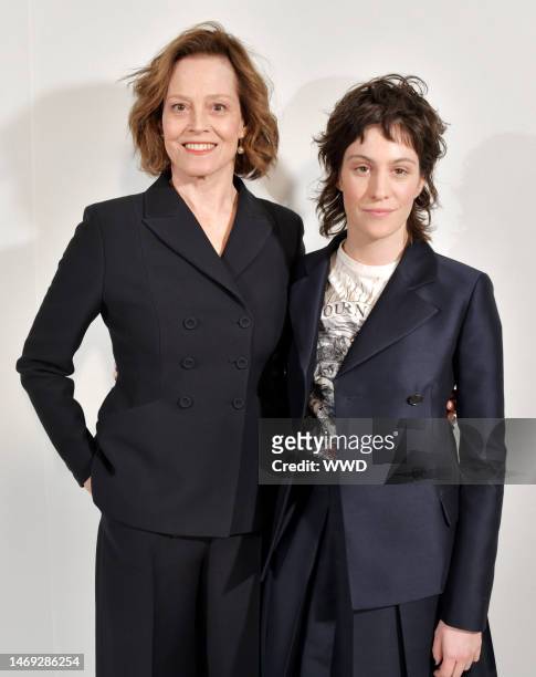 Sigourney Weaver and Charlotte Simpson in the front row