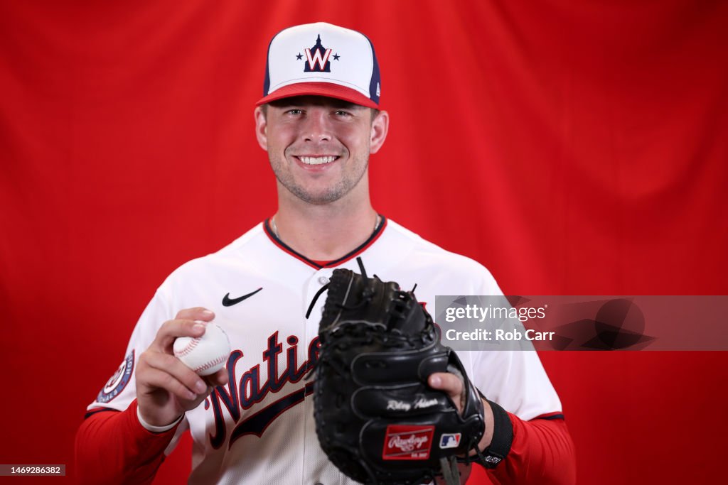 Nationals Riley Adams Riley Adams of the Washington Nationals poses for a portrait during ...