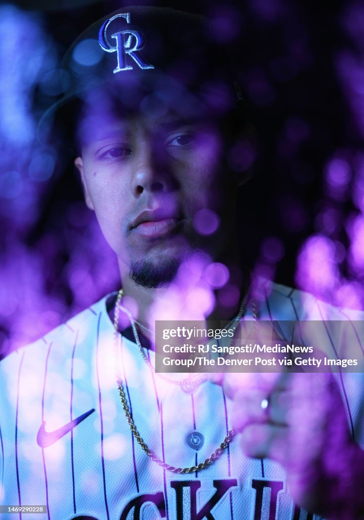 Colorado Rockies Shortstop Ezequiel Tovar Stands For A Photo During colorado-rockies-shortstop-ezequiel-tovar-stands-for-a-photo-during